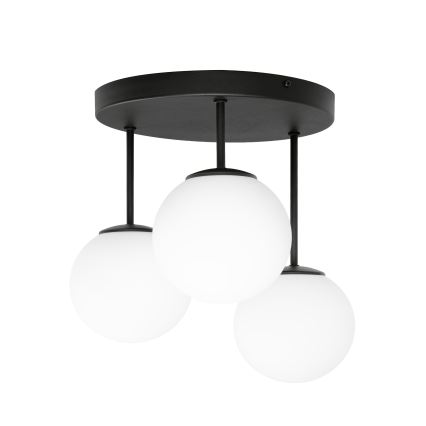 Lámpara de techo de superficie MOONLIGHT 3xE27/15W/230V negra