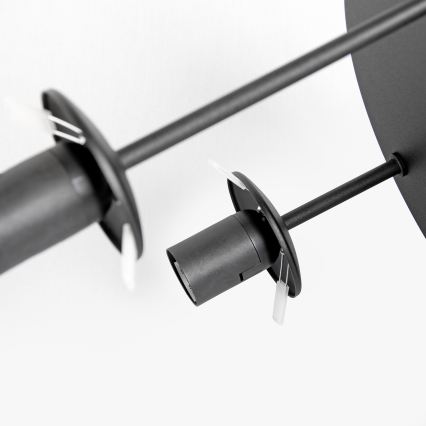 Lámpara de techo de superficie MOONLIGHT 3xE27/15W/230V negra