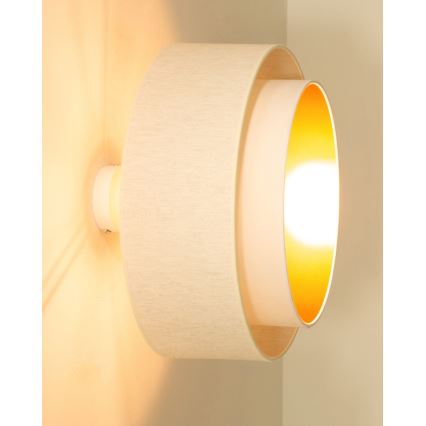 Lámpara de techo de superficie NATIA 1xE27/60W/230V Ø 45 cm blanca