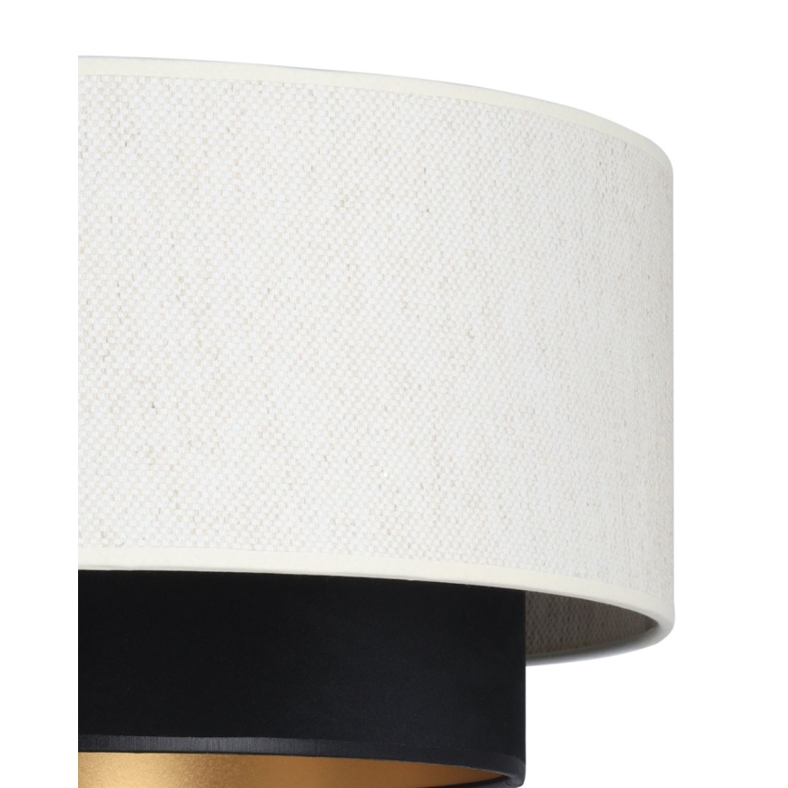 Lámpara de techo de superficie NATIA 1xE27/60W/230V Ø 45 cm blanco/negro