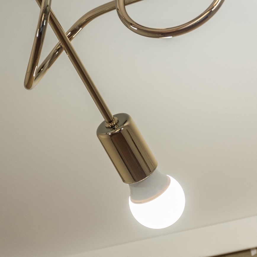 Lámpara de techo de superficie OXFORD 3xE27/15W/230V dorada