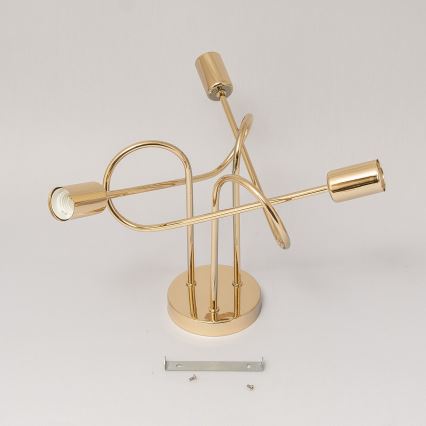 Lámpara de techo de superficie OXFORD 3xE27/15W/230V dorada