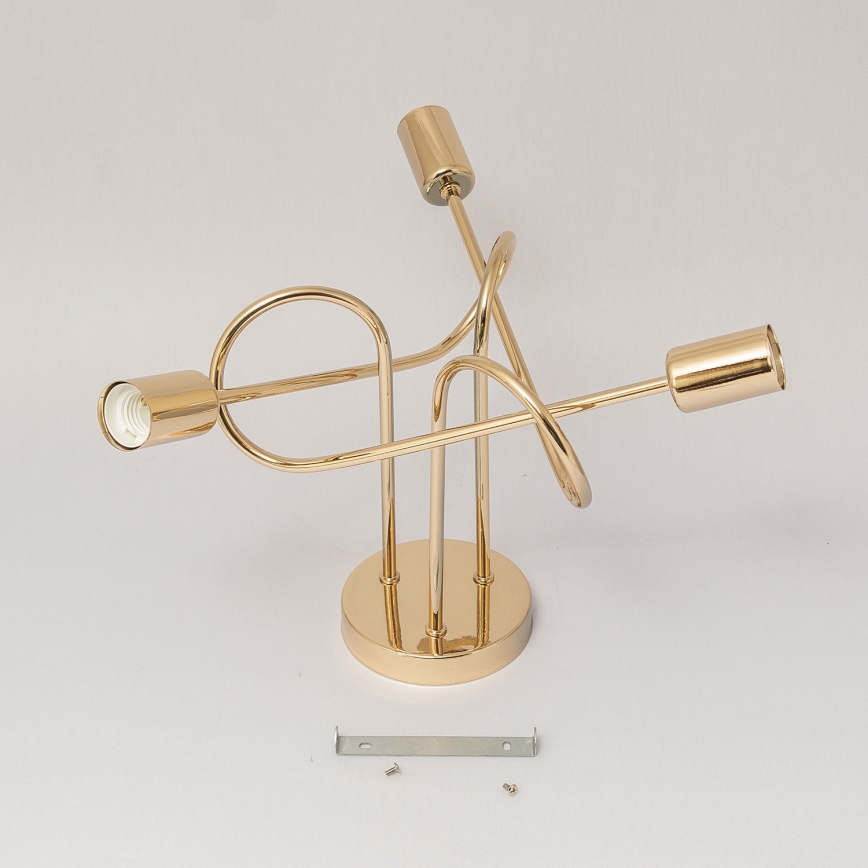 Lámpara de techo de superficie OXFORD 3xE27/15W/230V dorada