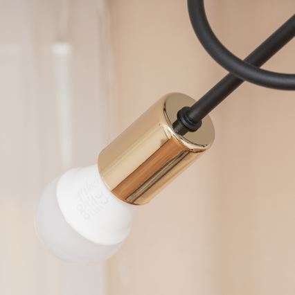 Lámpara de techo de superficie OXFORD 3xE27/15W/230V dorado/negro