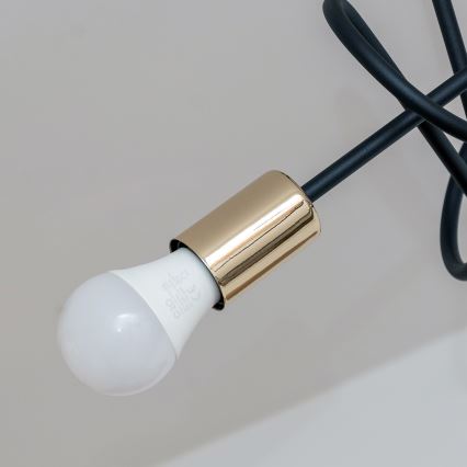 Lámpara de techo de superficie OXFORD 3xE27/15W/230V dorado/negro