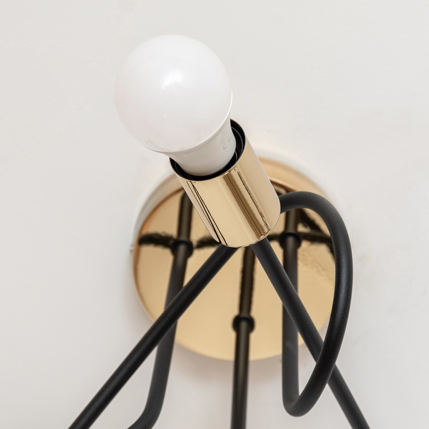 Lámpara de techo de superficie OXFORD 3xE27/15W/230V dorado/negro