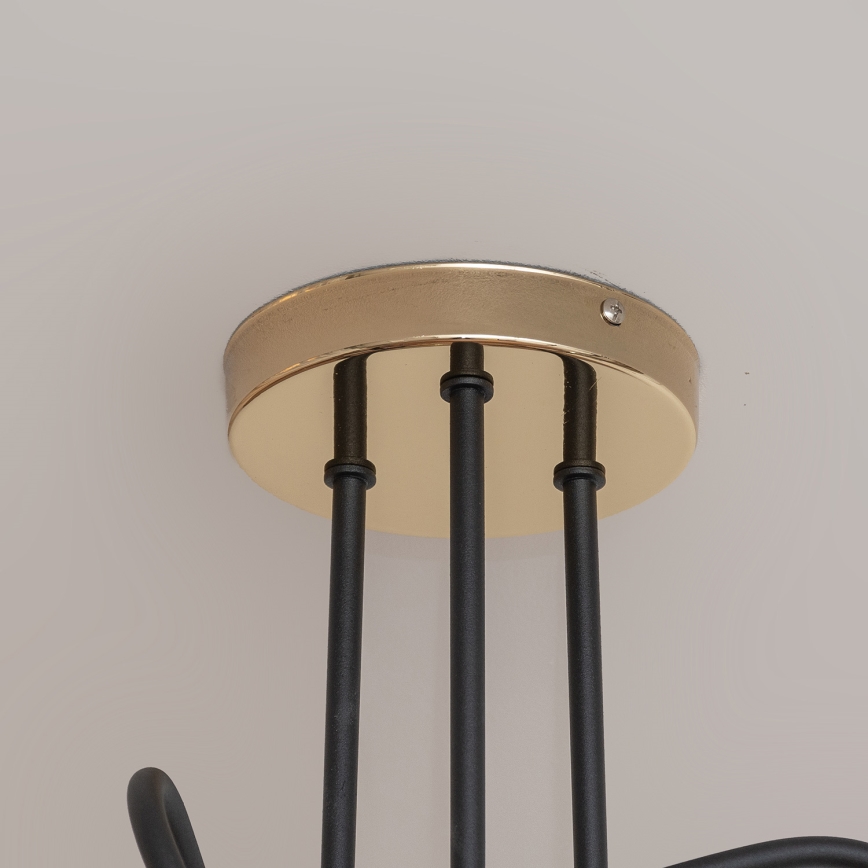 Lámpara de techo de superficie OXFORD 3xE27/15W/230V dorado/negro