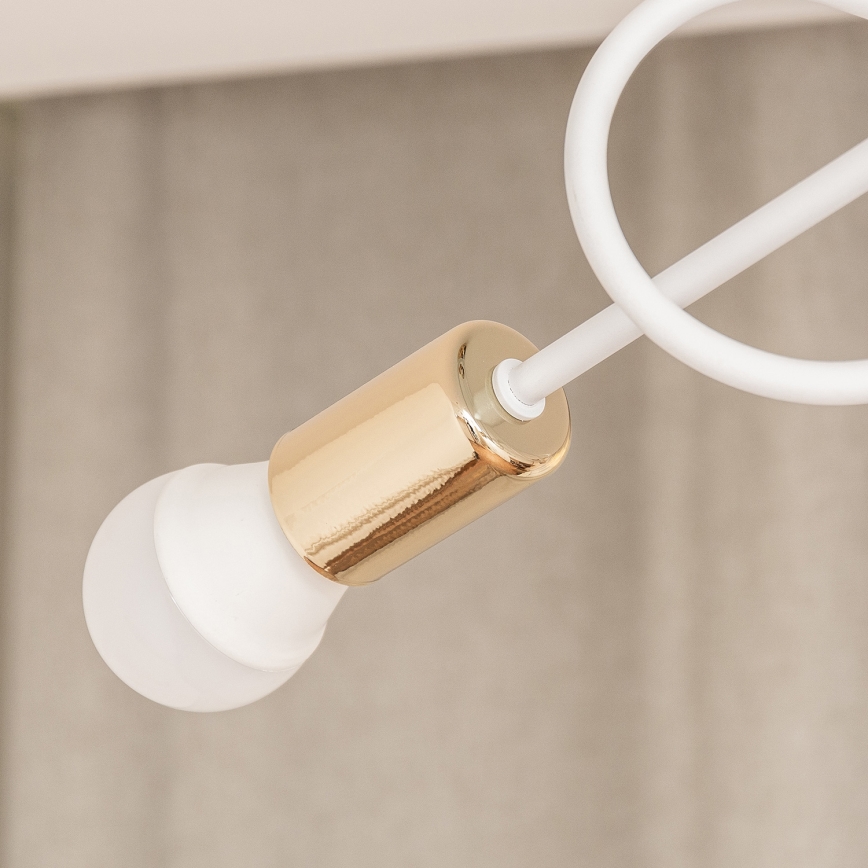 Lámpara de techo de superficie OXFORD 3xE27/15W/230V oro/blanco