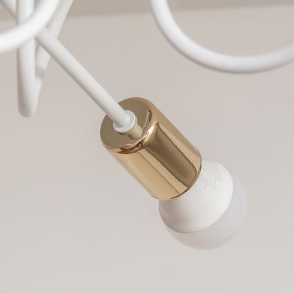 Lámpara de techo de superficie OXFORD 3xE27/15W/230V oro/blanco