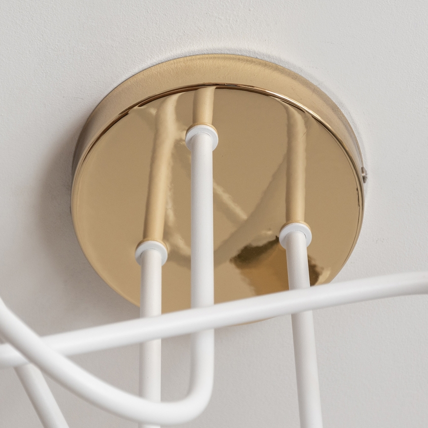 Lámpara de techo de superficie OXFORD 3xE27/15W/230V oro/blanco