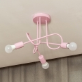 Lámpara de techo de superficie OXFORD 3xE27/15W/230V rosa