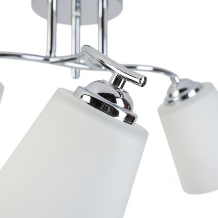 Lámpara de techo de superficie PAFOS 3xE27/15W/230V cromo brillante