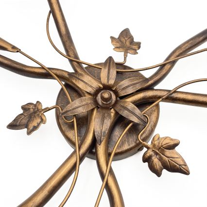 Lámpara de techo de superficie ROZETA 3xE14/40W/230V bronce