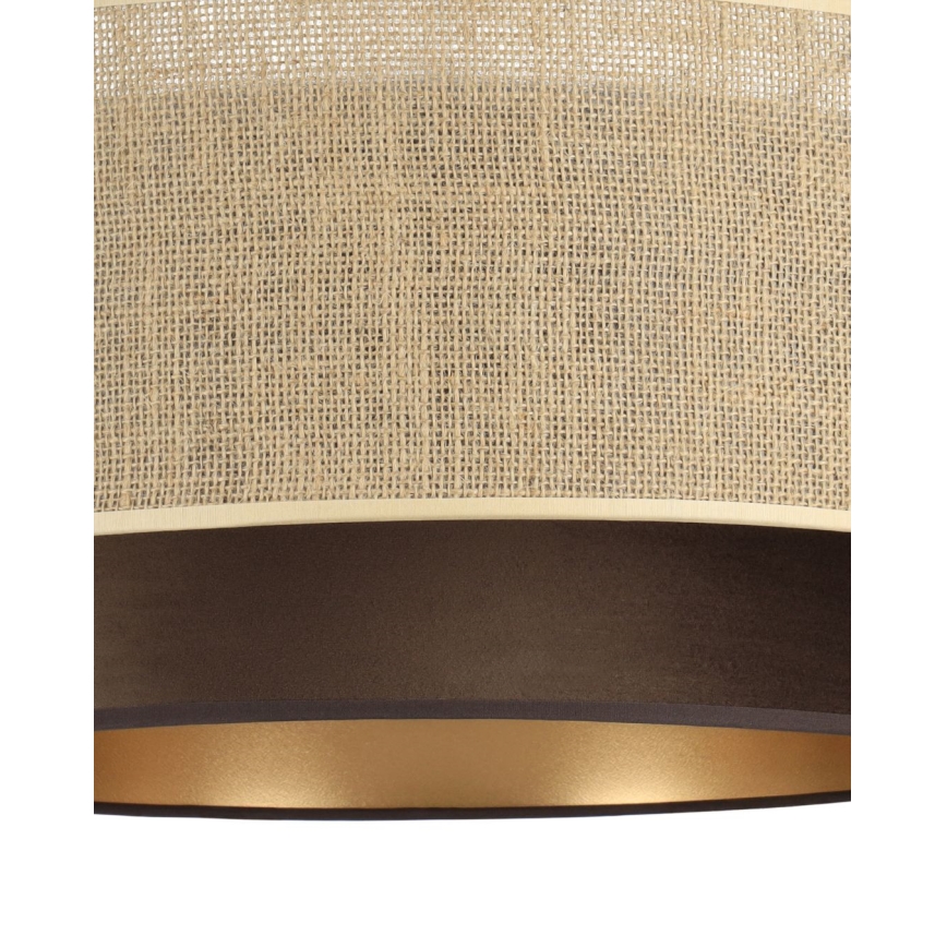 Lámpara de techo de superficie SARTA 1xE27/60W/230V marrón/yute