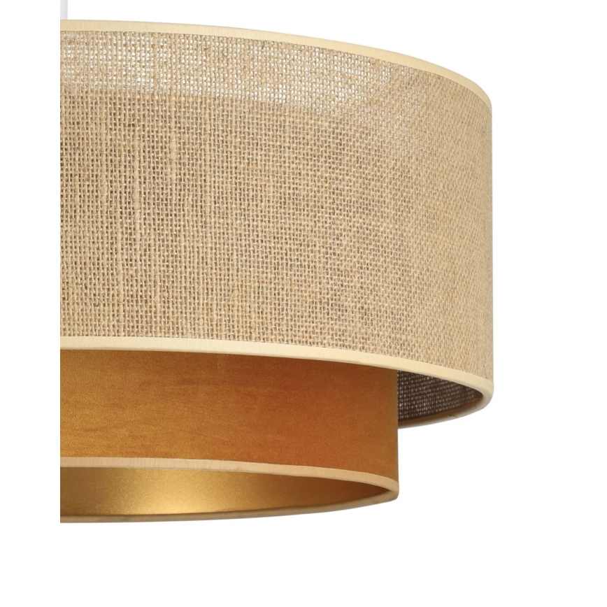 Lámpara de techo de superficie SARTA 1xE27/60W/230V Ø 45 cm cobre/juta