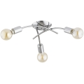 Lámpara de techo de superficie TORIZO 3xE27/15W/230V cromo pulido