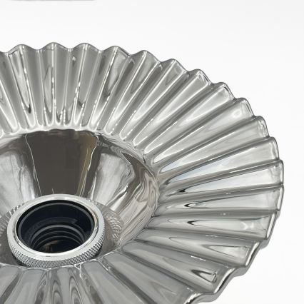 Lámpara de techo de superficie TRISH 1xE27/15W/230V cromo brillante/negro ahumado