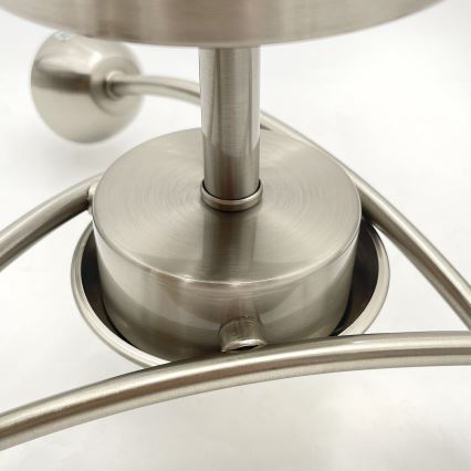 Lámpara de techo DONNA 3xE27/60W/230V níquel