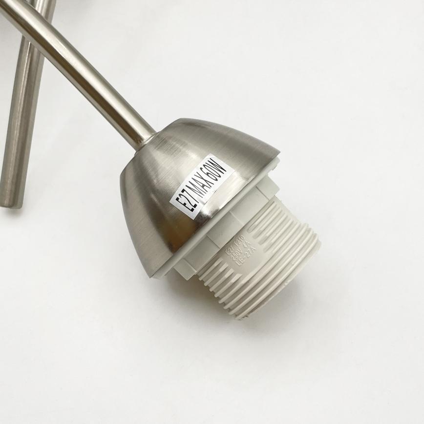 Lámpara de techo DONNA 3xE27/60W/230V níquel