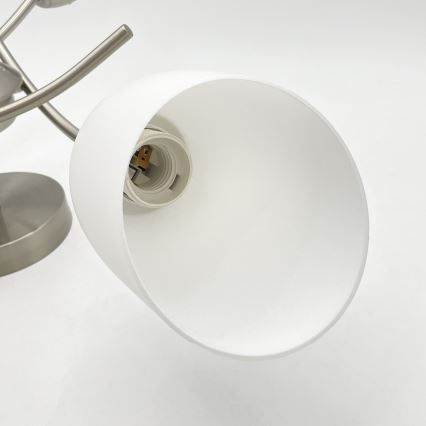 Lámpara de techo DONNA 3xE27/60W/230V níquel