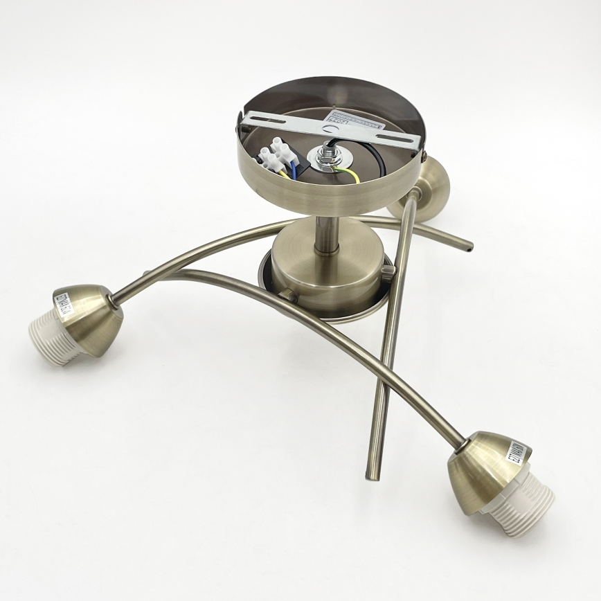 Lámpara de techo DONNA 3xE27/60W/230V pátina