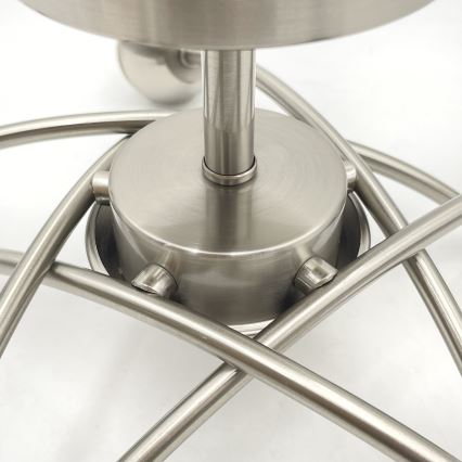 Lámpara de techo DONNA 5xE27/60W/230V níquel