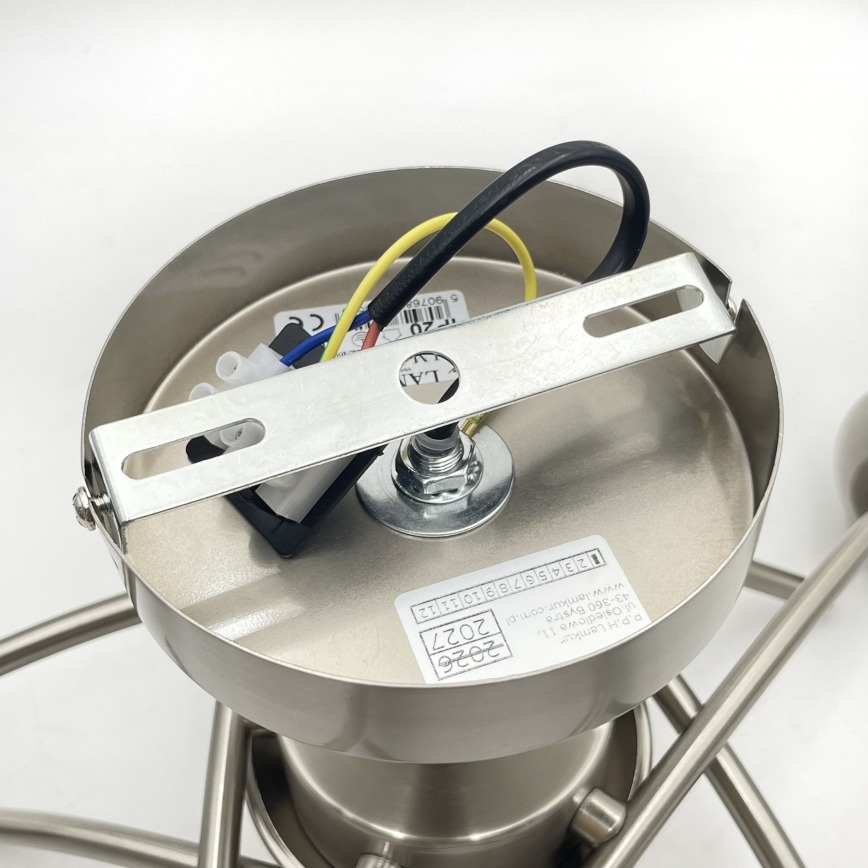 Lámpara de techo DONNA 5xE27/60W/230V níquel