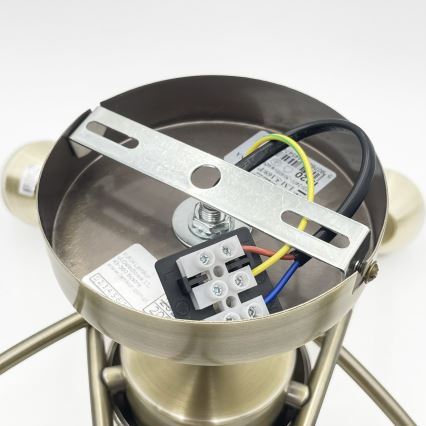 Lámpara de techo DONNA 5xE27/60W/230V pátina