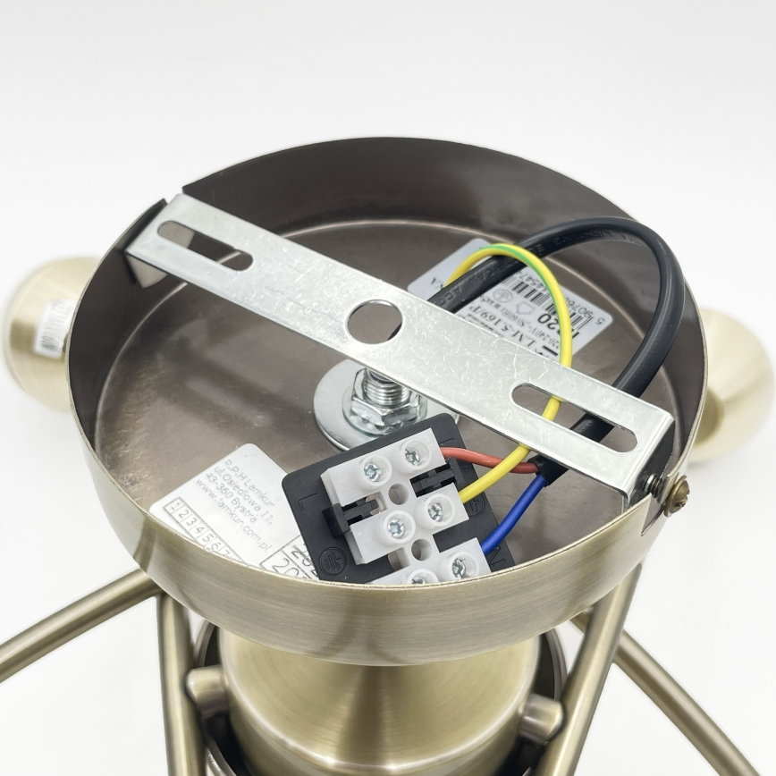 Lámpara de techo DONNA 5xE27/60W/230V pátina