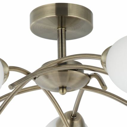 Lámpara de techo DONNA 5xE27/60W/230V pátina