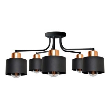 Lámpara de techo EDISON 5xE27/15W/230V
