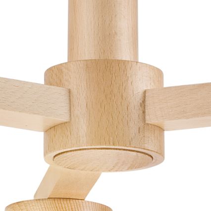 Lámpara de techo empotrada ELLIE 3xE27/60W/230V haya