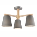 Lámpara de techo ELLIE 3xE27/60W/230V gris/haya