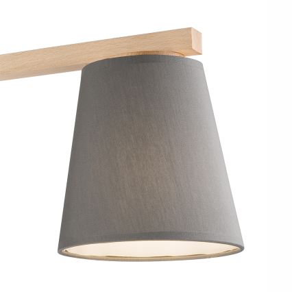 Lámpara de techo ELLIE 3xE27/60W/230V gris/haya