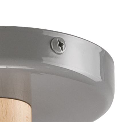 Lámpara de techo ELLIE 5xE27/60W/230V gris/haya