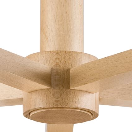 Lámpara de techo empotrada ELLIE 5xE27/60W/230V gris/haya