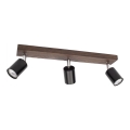 Lámpara de techo empotrable MANARA 3xGU10/5W/230V pino