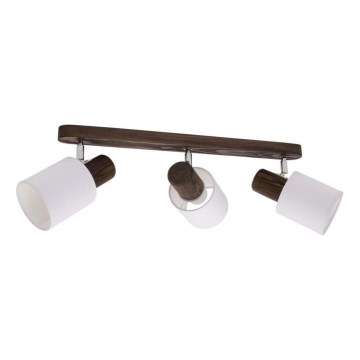 Lámpara de techo empotrable TRENDY 3xE27/15W/230V pino