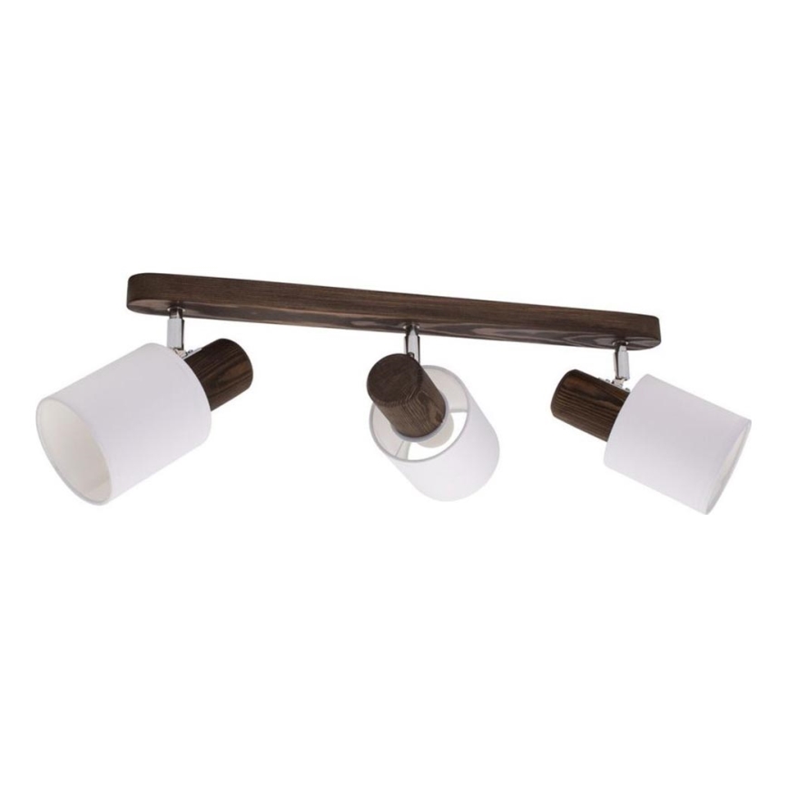 Lámpara de techo empotrable TRENDY 3xE27/15W/230V pino