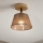 Lámpara de techo empotrada ANTONIO 1xE14/40W/230V marrón/roble