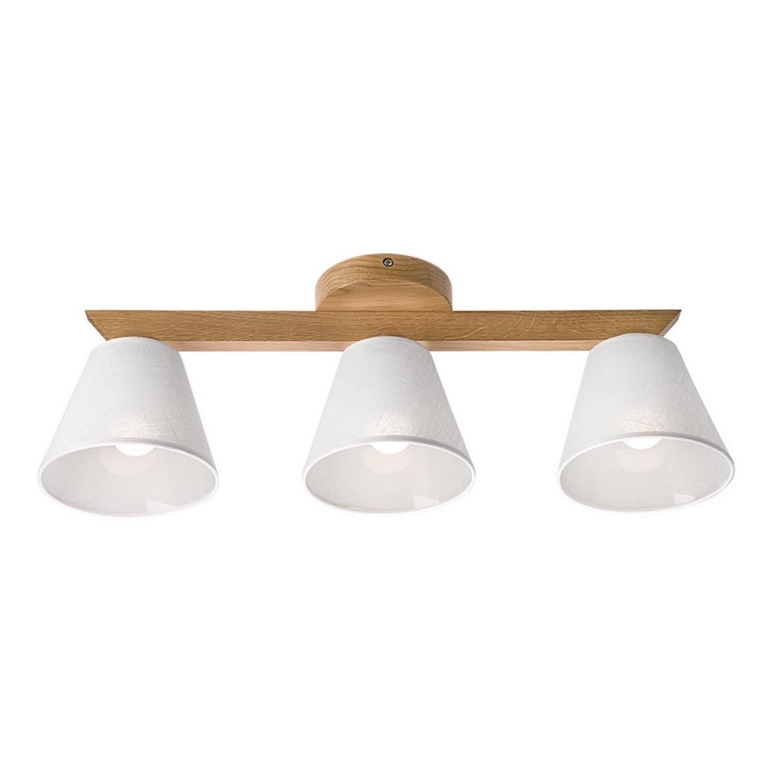 Lámpara de techo empotrada ANTONIO 3xE14/40W/230V roble