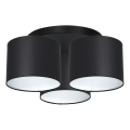 Lámpara de techo empotrada ARDEN 3xE27/60W/230V negro/blanco