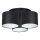Lámpara de techo empotrada ARDEN 3xE27/60W/230V negro/blanco