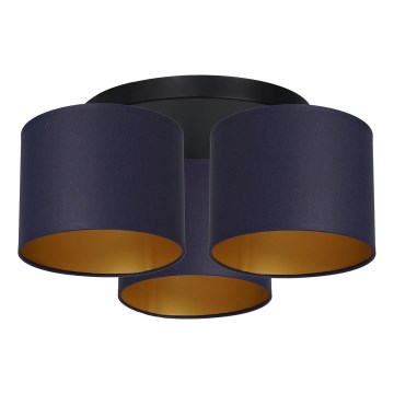 Lámpara de techo empotrada ARDEN 3xE27/60W/230V violeta/dorado