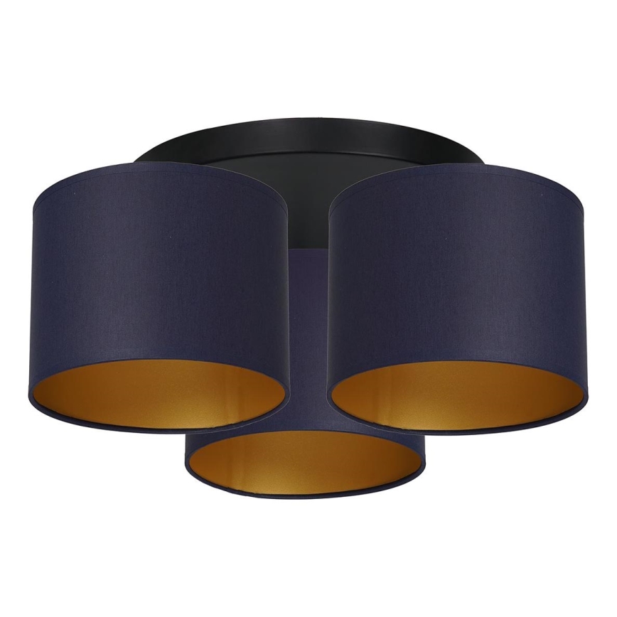 Lámpara de techo empotrada ARDEN 3xE27/60W/230V violeta/dorado