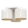 Lámpara de techo empotrada LOFT SHADE 3xE27/60W/230V blanca/dorada