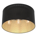 Lámpara de techo empotrada LOFT SHADE 3xE27/60W/230V negro/dorado