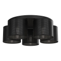 Lámpara de techo empotrada LOFT SHADE 5xE27/60W/230V negra