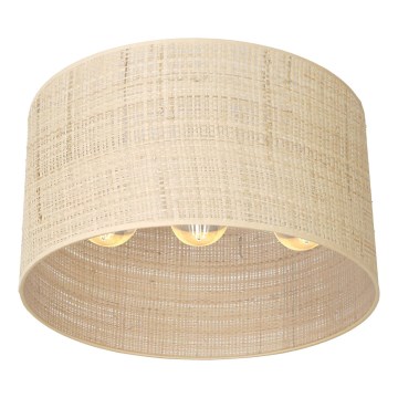 Lámpara de techo empotrada RATTAN 3xE27/60W/230V ratán