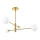 Lámpara de techo en varilla DORADO 4xG9/40W/230V dorada